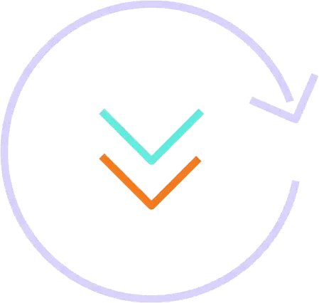 Cycle icon with checks